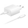 Carregador Ultra Fast Charging PD 45w Samsung p/ Galaxy A51 A71 A70 A50 S10 S20 2 USB-C